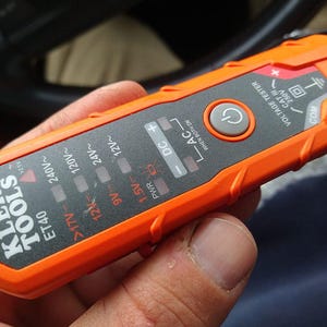 Digital AC/DC Voltage Tester, 12-240V, 1.5-24V, LED, Auto Off, Class 2 Double Insulation, Dust and Water Resistant, Klein Tools ET4