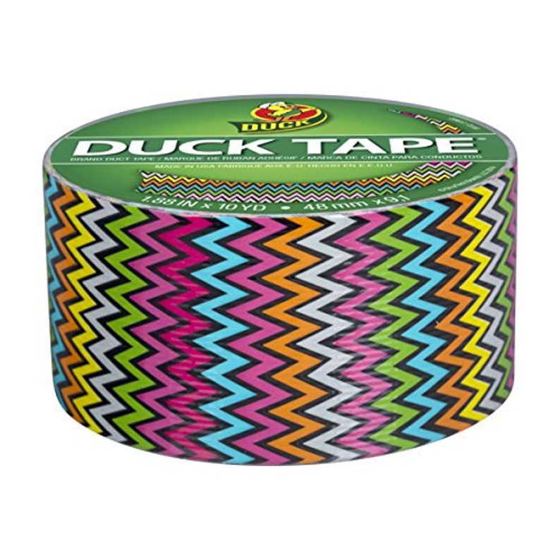 High Impact Chevron Duct Tape, 1.88 48mm x 10 Yards 9 Meters Decorations, Gift Wrapping, Planners, Scrapbooking, Card Making, Embossing image 2
