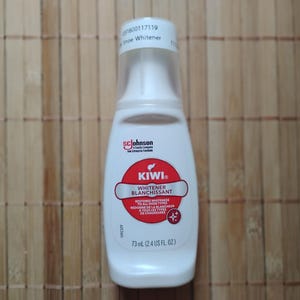 KIWI Whitener Shoe Cleaner; For Leather, Vinyl, Canvas, Nylon and More; 2.4 Fl Oz, 73mL, 11761
