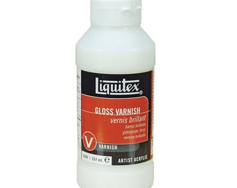 Gloss Varnish Sealant, Clear Coating, Non Toxic Water Based Professional Sealer Varnish for Sealing Acrylic Paint 8oz