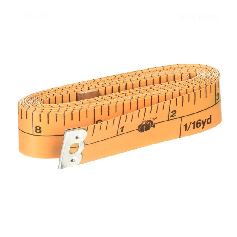 Seamstress OrangeYellow Tailor Cloth Soft Flexible Ruler Tape Measuring