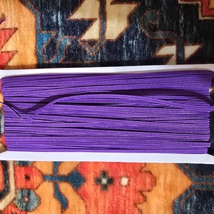 Purple 3/8 Inch Elastic Band, Stretchable Stretch Knit Strap Band, Sewing, Clothes, Waistbands, Tailoring, Kitting, 20 Yards