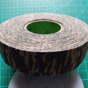 Green Camo, Camouflage Patern Tape, Waterproof 1 inch, 2.5cm Wide 27 yards, 25m Camo, Hockey, Duct Tape image 3