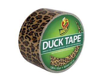 Leopard Print Duct Tape, 1.88" (48mm) x 10 Yards (9 Meters) Décorations, Emballage cadeau, Planificateurs, Scrapbooking, Card Making, Embossing