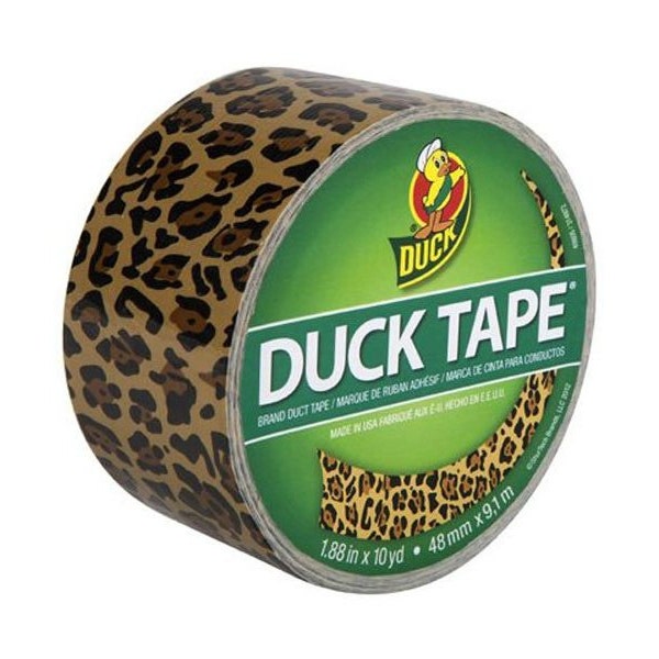 Leopard Print Duct Tape, 1.88" (48mm) x 10 Yards (9 Meters) Décorations, Emballage cadeau, Planificateurs, Scrapbooking, Card Making, Embossing