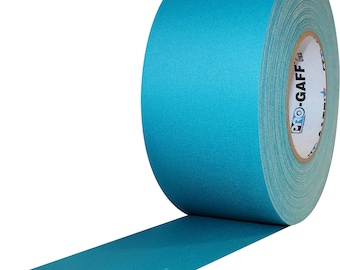 Teal Gaffer Tape; Wide 3inx55yd Heavy Duty Pro Grade Gaffer's Non-Reflective, Waterproof, Multipurpose Tape