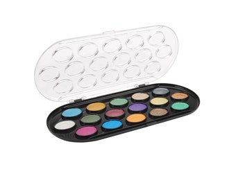 10 Well Ceramic Mixing Palette. Large, Deep Wells for Mixing Watercolor,  Gouache, Ink, Acrylic, and Oil Paints. 