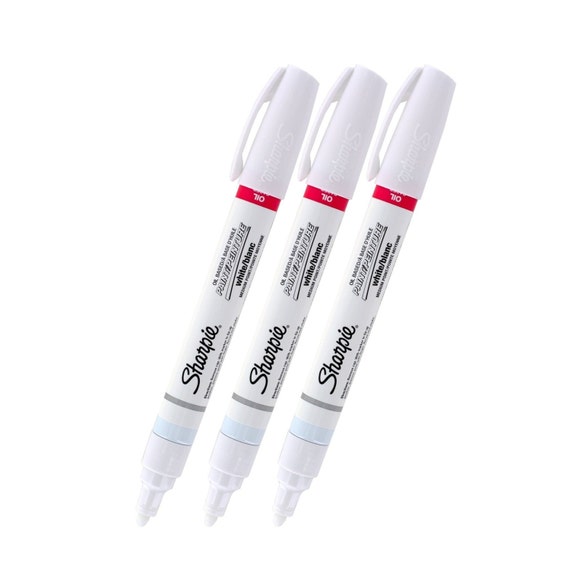 Sharpie Paint Pen Oil Based White Medium Point Lot of 3 Brand New