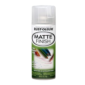 Rust-Oleum Clear Matte Coating Varnish Sealant Spray; Rust-Oleum Oil Based Protective Topcoat Coating Aerosol Spray, Anti Glare; 11-Ounce