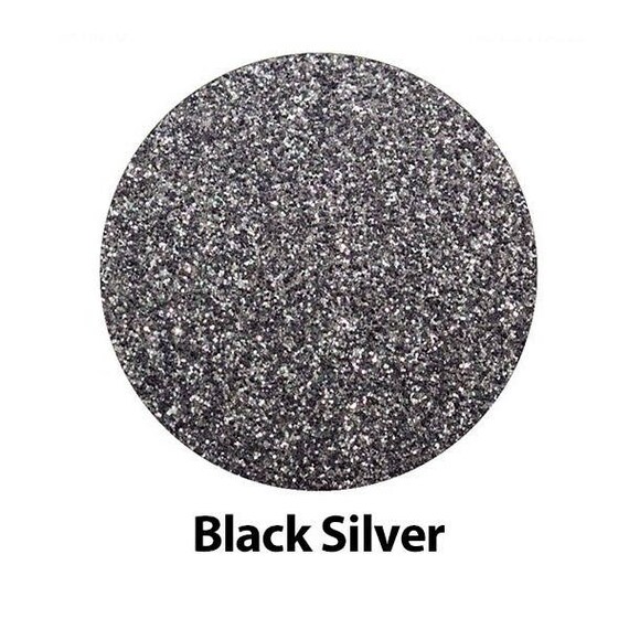 Black Silver High Glitter HTV Iron on Heat Transfer Vinyl for Most Fabrics  Cricut, Silhouette or Cut by Hand 12x20 in Heat Transfer Vinyl 