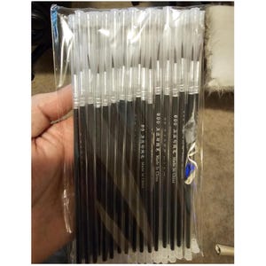 30 Miniature Tiny Detail Fine Paint Brushes, Sizes #0 #00 #000 Liner Brushes, Miniature, Models, Crafts, Watercolor, Acrylics, Oil