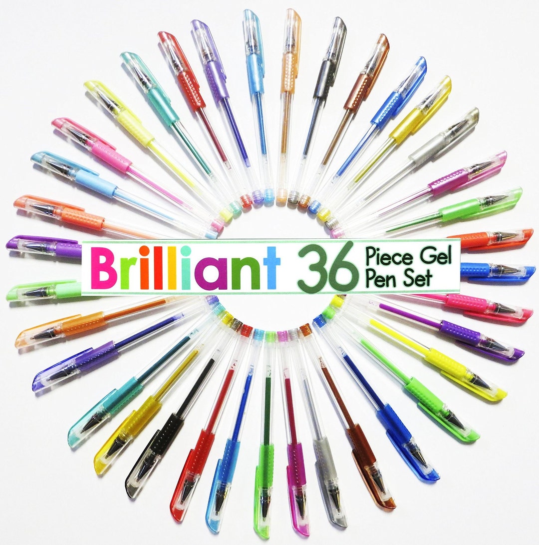 36 Adult Coloring Book Premium Coloring Gel Pens; Drawing, Bible