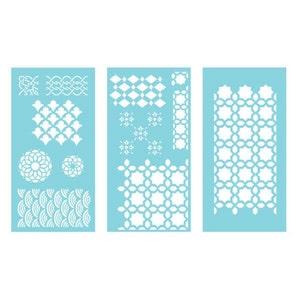 Geometric Patterns Large Room Template Stencil Guide Quilt, Paint ...