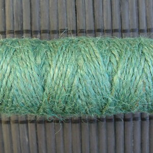 3 Rolls of Jute Twine 118ft each. Natural Jute Twine, Green Jute Twine, Bakers Twine image 4