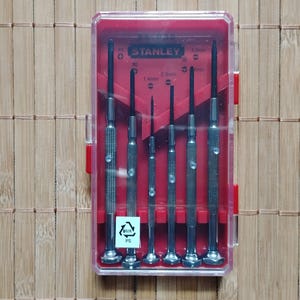 Zestaw 6 mini śrubokrętów, Jubiler, Naprawa zegarków, Elektronika precyzyjna, Stanley 66-039