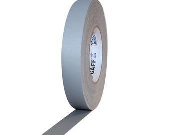Grey Gaffer Tape; 1inx55yd Heavy Duty Pro Grade Gaffer's Non-Reflective, Waterproof, Multipurpose Tape; Stronger than Duct Tape