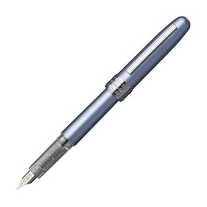 Platinum Plaisir Fountain Pen, 0.3 Fine Nib Fountain Pen, Ink Pen for Writing, Calligraphy, Drawing, Inking; Frosty Blue Body