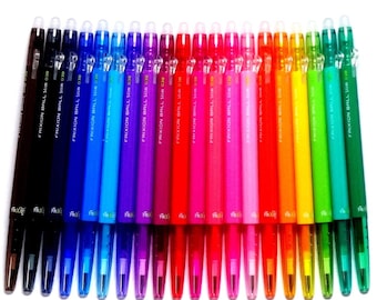 Pilot FriXion Ball Slim Retractable Erasable Gel Ink Pens, Extra Fine Point, 0.38 mm, 20 Colors Set