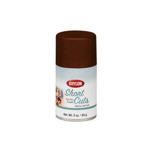 Pintura en aerosol de esmalte marrón espresso; Krylon KSCS032 Short Cuts, 3 oz; Arte, manualidades, modelado, restauración y más