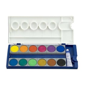 12 Watercolor Cakes, Pelican Watercolour Palette, Watercolor Set, Painting Supplies