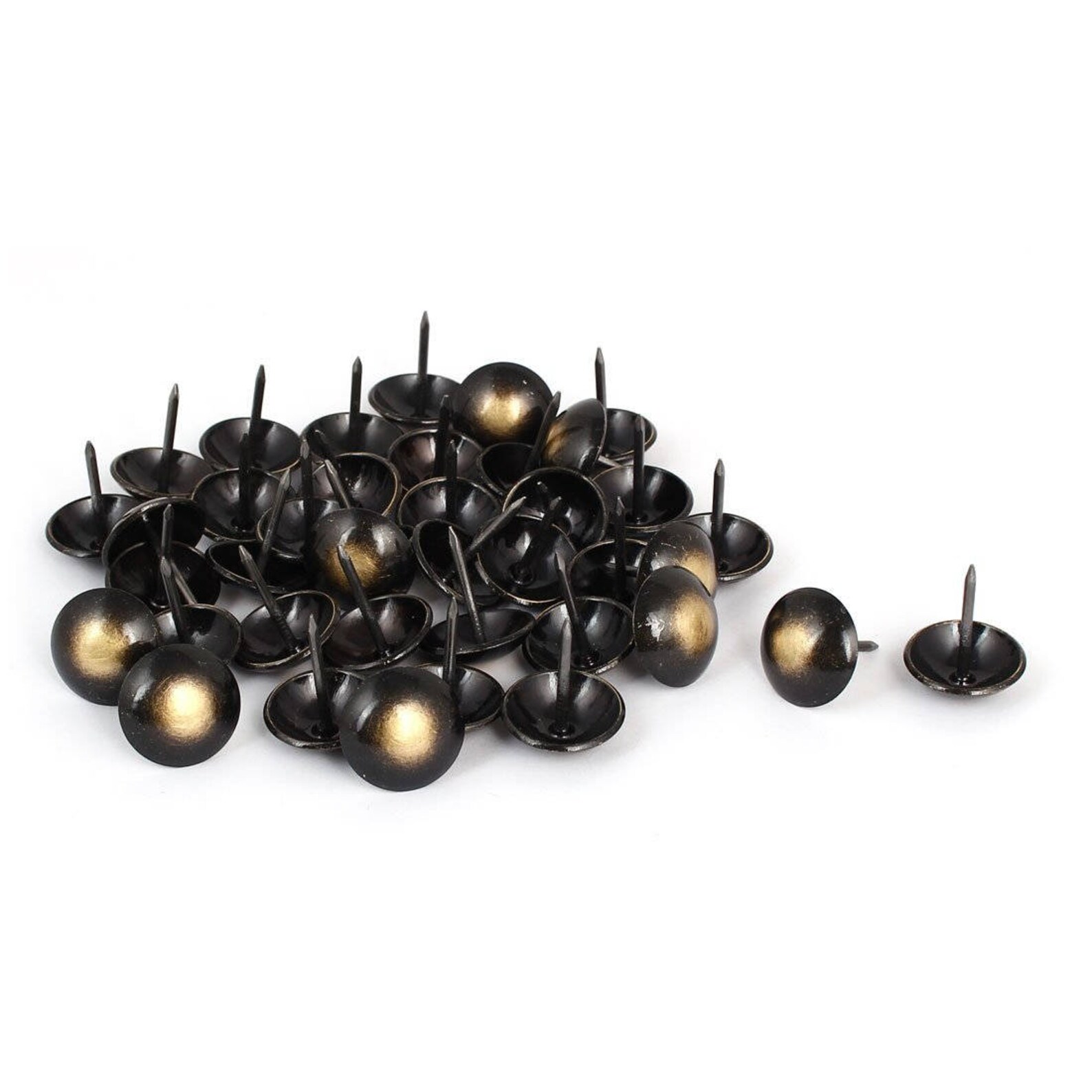 40 Black Upholstery Tacks Upholstery Nails Black Furniture Etsy