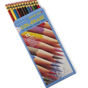 Prismacolor Col-Erase radierbare Buntstifte, 12er-Set; Buchfärbung, Zeichnen, Mischen, Schattieren und Rendern, Prismacolor Arts Crafts