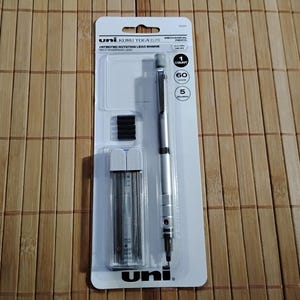 Uniball Kuru Toga Elite Mechanical Pencil Kit, Silver, 60 Leads, 5 Erasers, 0.5mm Tip HB #2, Uni 70137
