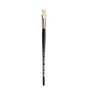 Da Vinci Series 7007 Series Flat Short Handle &#39;Plein Aire&#39; Brush. Hog Bristle with Clamped Copper Ferrule, Size 14. Oil Painting