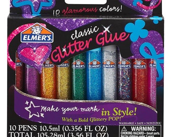 Elmers Glitter Glue, Classic, Purple - 6 fl oz