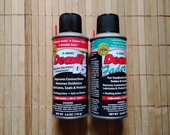 DeoxIT D5S6 Contact Cleaner and F5S-H6 FaderLube, 2 Pack, 5oz Each, CAIG Laboratories, Cleans, Improves Conductivity, Lubricates & Protects