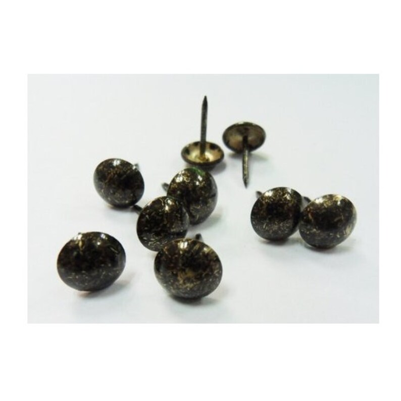 100 Vintage Brass Upholstery Tacks Upholstery Nails Etsy