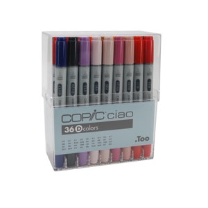 36 Pennarelli Copic Ciao Artist Set D; Copic Ciao Set da disegno di 36 penne; Set di pennarelli Copic Manga, Anime e disegno