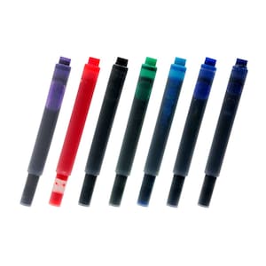 7 Fountain Pen Ink Cartridges Refills for Lamy Fountain Pens, 7 Colors Fountain Pen Ink Cartridges