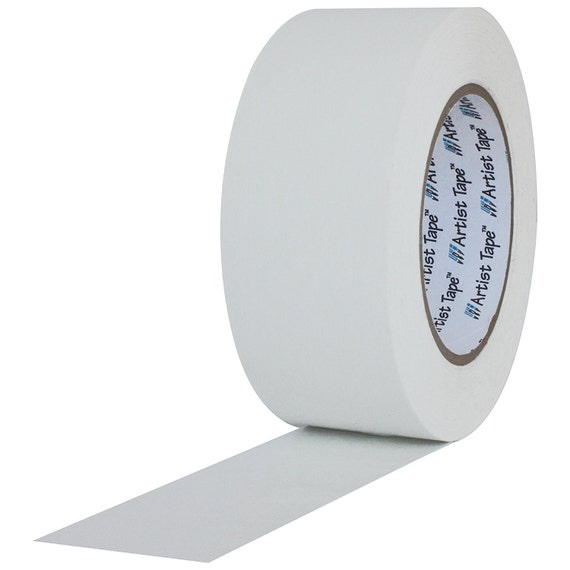 White Extra Wide ARTIST TAPE 2 Inch Flatback Printable Paper Board Console  Masking Artist Tape, 60 Yards Roll 