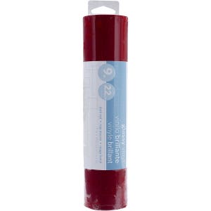 Dark Red Glossy Permanent Vinyl, Self-Adhesive; Decals, Labels, etc. For Cricut, Silhouette, or cut by hand; 9&quot; x 10&#39; Vinyl Sheet, Roll