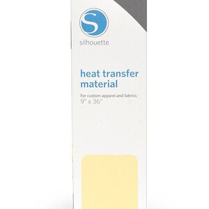 Cream Heat Transfer Vinyl, Smooth Matte, for Most Fabrics; Cricut, Silhouette, or cut by hand; 9&quot; x 36&quot; Vinyl Sheet, Roll