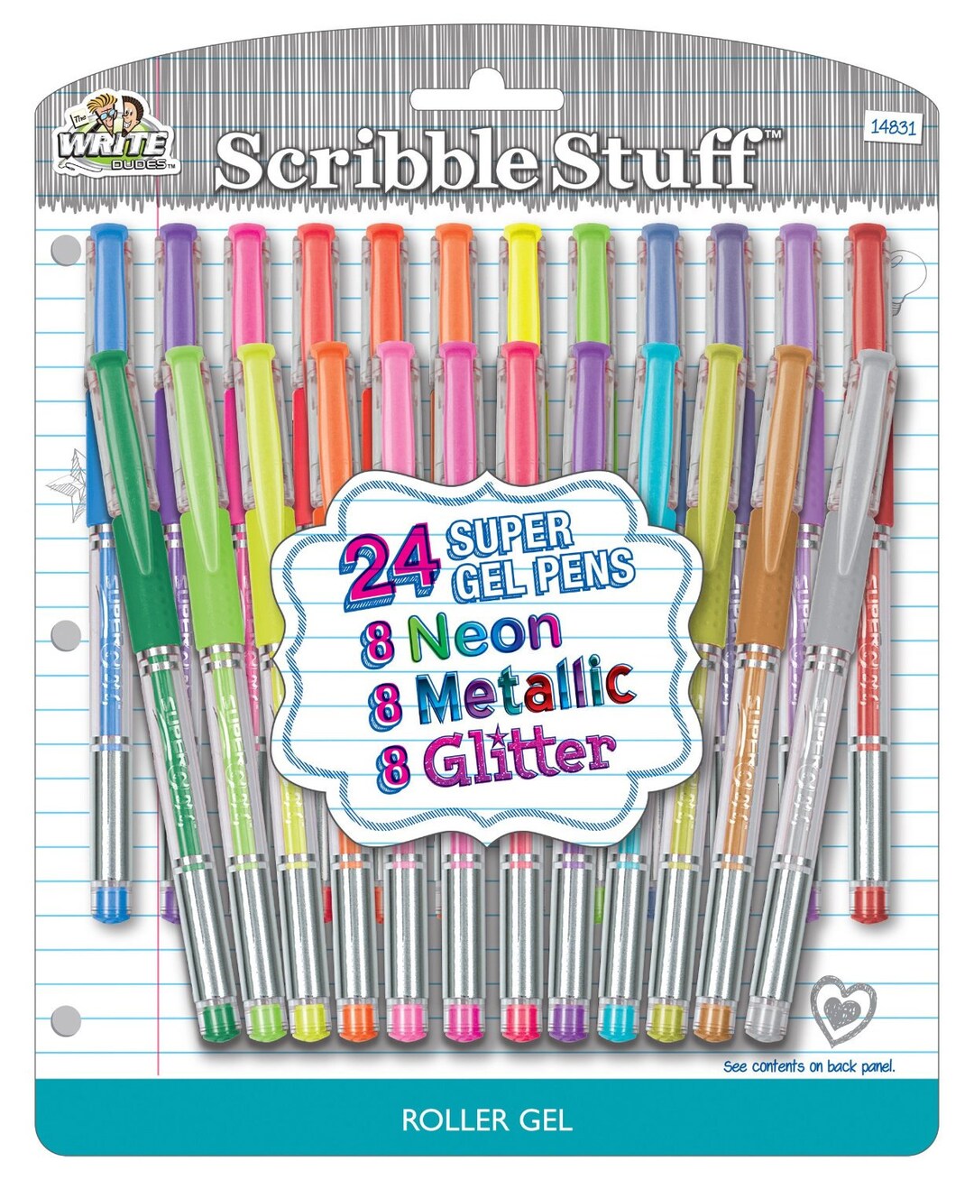Felt Tip Pens Markers Assorted Colors by Scribble Stuff School