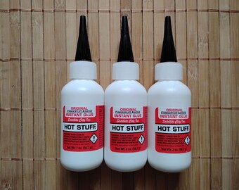3 x Thin Like Water Instant CA Glue, Great for Fixing Hairline Cracks, 2oz HS-4