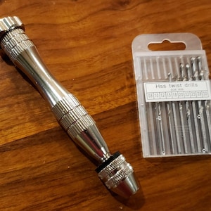 Manual Hand Drill, Pin Vise Rotary Mini Drill, 0.8mm-3mm Bits; Jewelry, Resin, Wood, Plastic, Miniature, Beads, Clay, Models, R/c Drill more