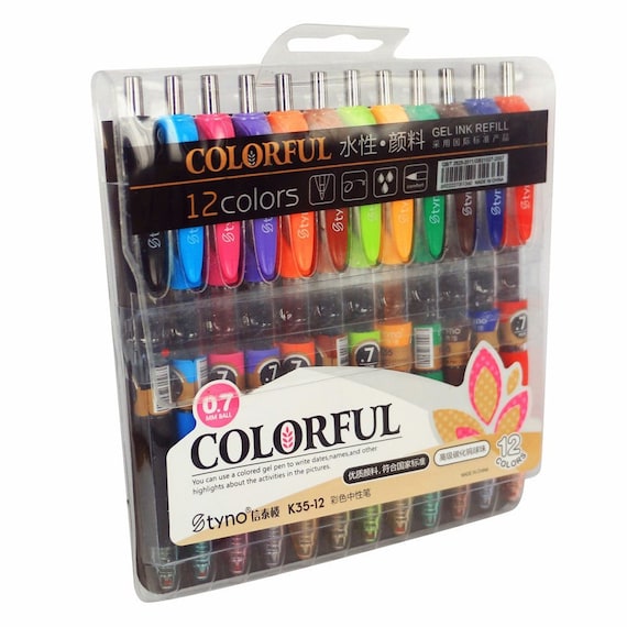 12 Coloring Gel Pens Adult Coloring Books, Drawing, Bible Study