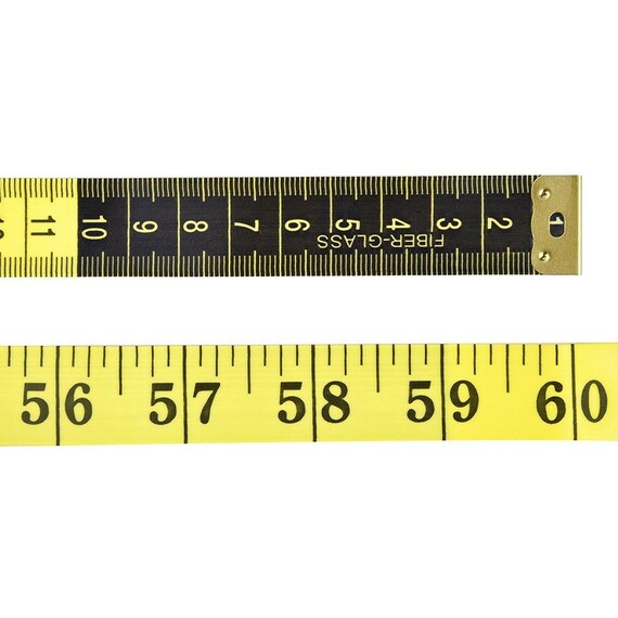 Yellow Soft Tape Measure Measuring Tape Sewing Seamstress 