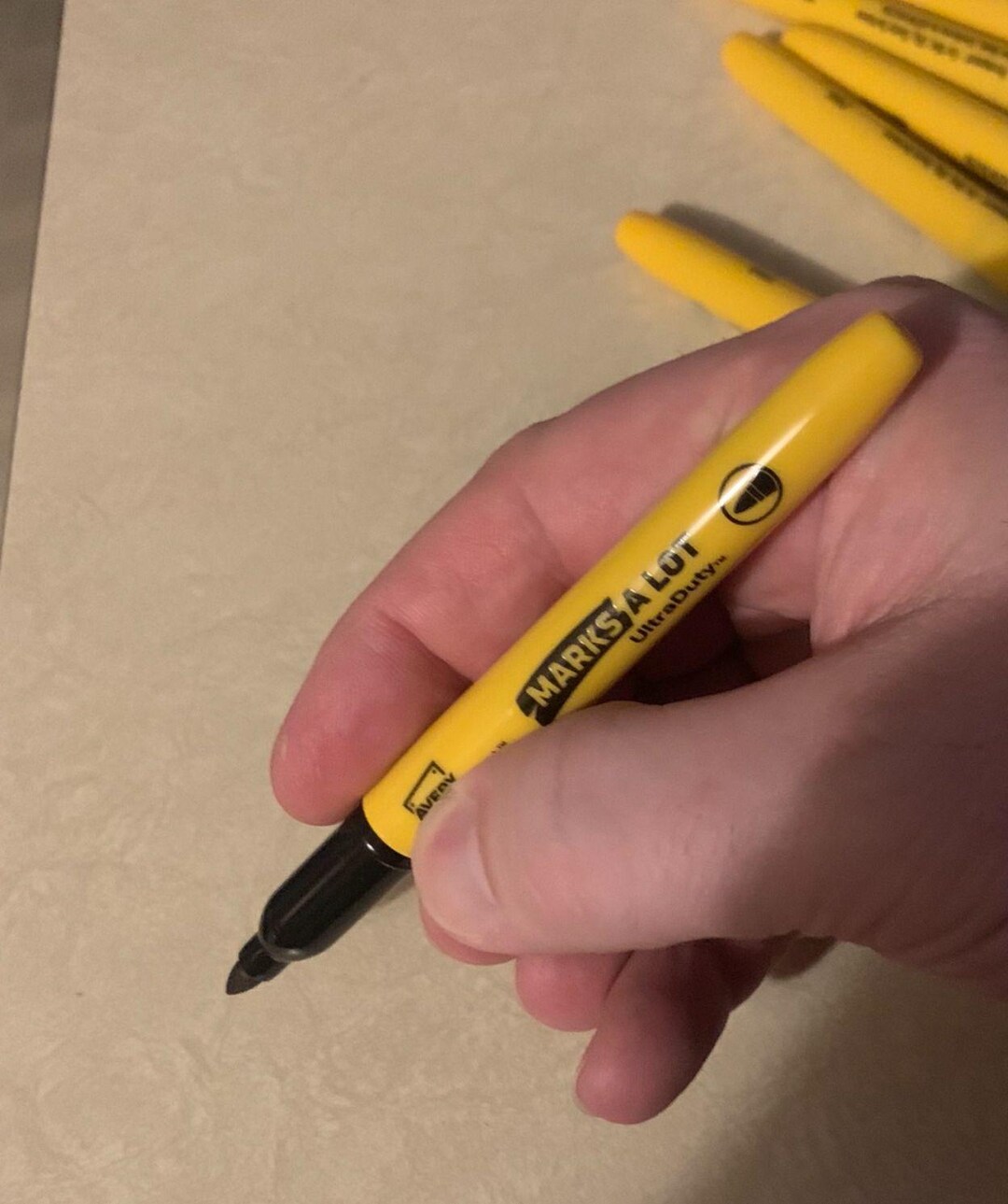 1 X Black Avery Ultraduty Marks A Lot Heavy Duty Industrial Marker ...