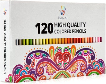 120 Colored Coloring Pencils; Adult Coloring Books, Drawing, Bible Study, Journaling, Planner, Diary; Colored Pencil Artist Set