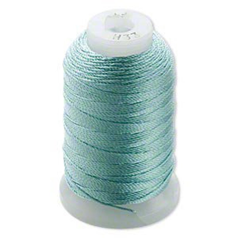 Pale Green Natural Pure Silk Beading Cord Thread Size E Etsy