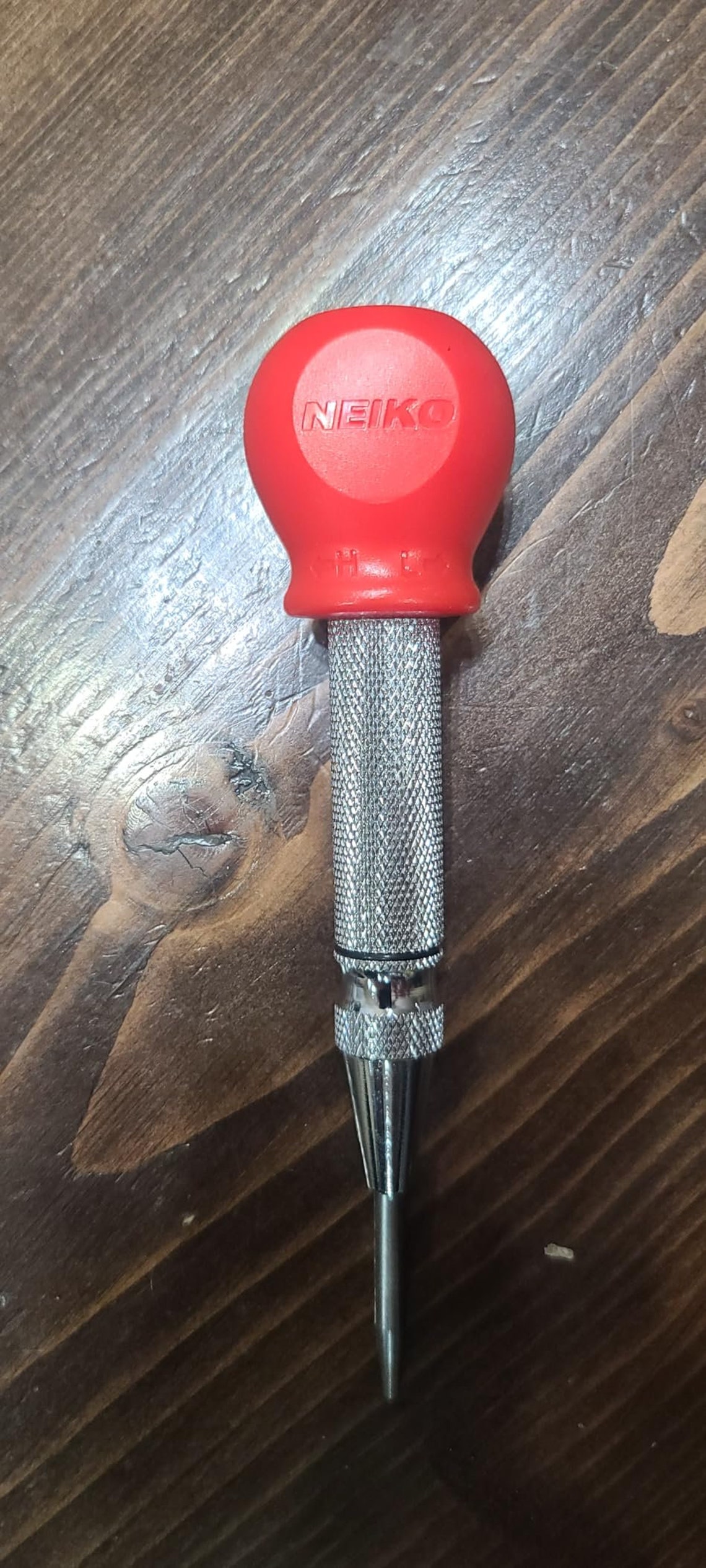 5 Inch Spring Loaded Center Punch for Metal, Adjustable Impact ...