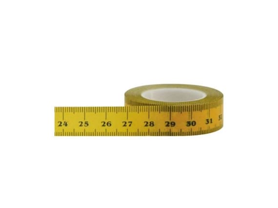 1 Adhesive Cloth Ruler Tape: 7 yds - Yellow