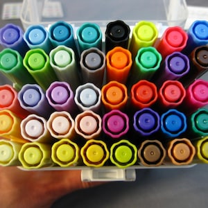 40 pennarelli colorati per diario, doppia punta extra fine e pennarelli a pennello Ohuhu Art Markers, pennarelli a base d'acqua per adulti, libri da colorare, disegno e schizzi