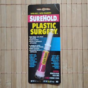 Plastic Surgery® superlijm, 3 g, 11 oz SH-302; Druppelbestendig, verstoppingsbestendig