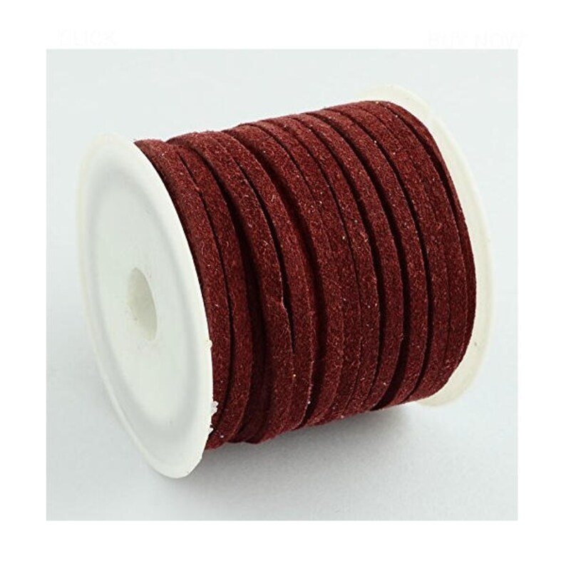 Dark Red Leather Velvet Lace Cord 1.5x3mm Faux Leather Etsy