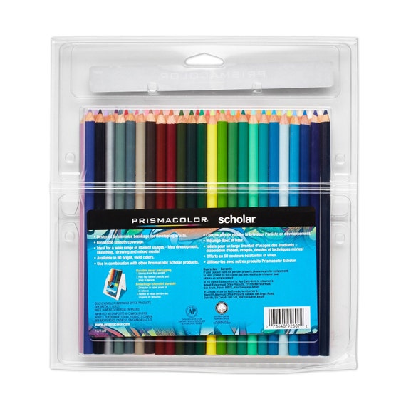 Adult Coloring Book: Designs and Prismacolor Scholar Colored Pencils, Set  of 48 Assorted Colors